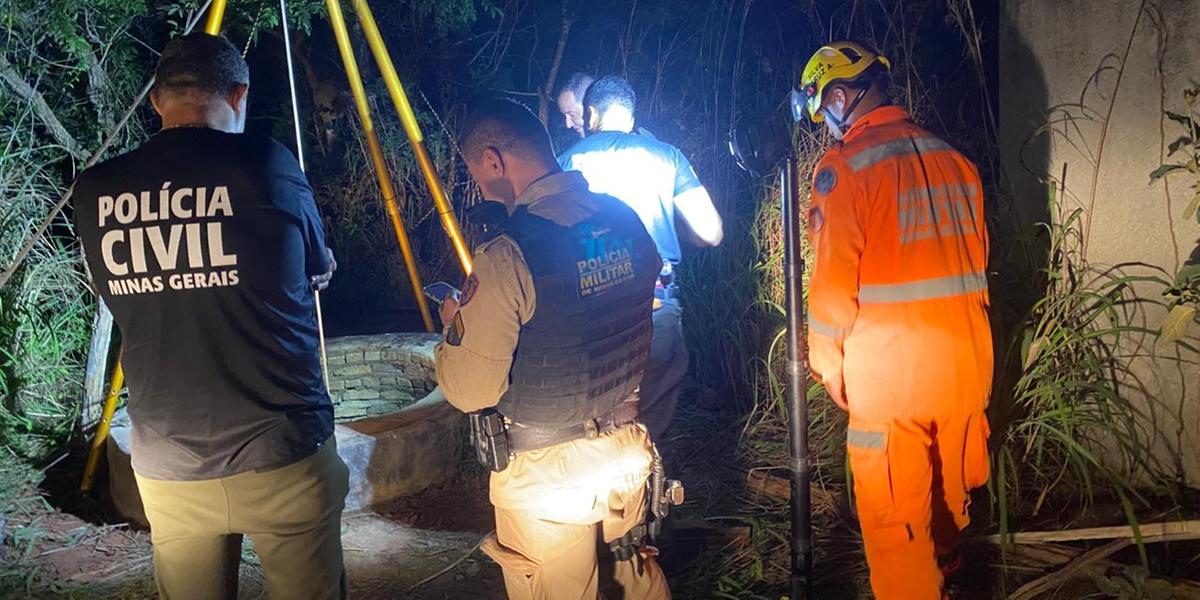 Corpo da vítima foi encontrado dentro de um poço com 45 metros de profundidade (ASCOM/7BBM)