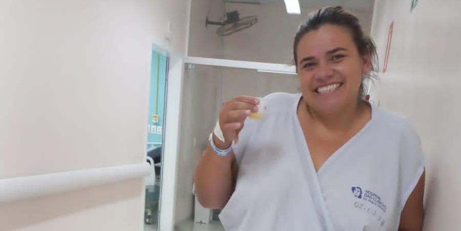 O atendimento humanizado cativou Karla Rocha, que é motorista de ambulância no município de Coração de Jesus (arquivo pessoal)