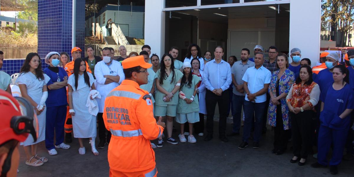 O diretor ambulatorial do HCMR esclarece que essa simulação é a primeira de muitas (LEONARDO QUEIROZ)