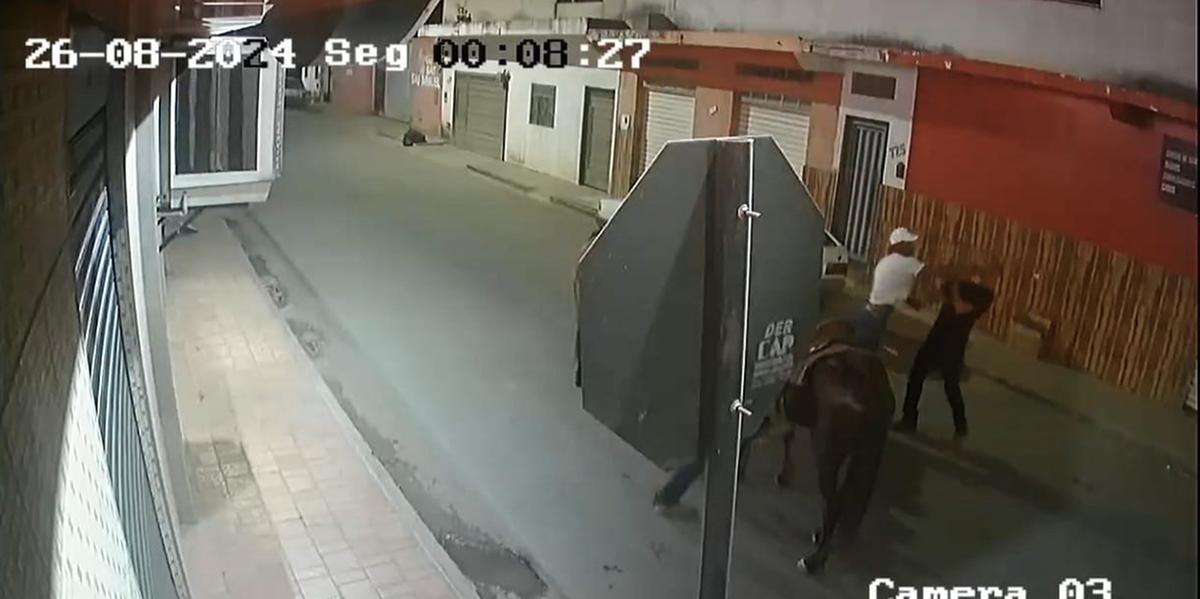 Imagens de câmeras de segurança próximas ao local da agressão ajudaram a Polícia Civil a identificar o suspeito (Internet)