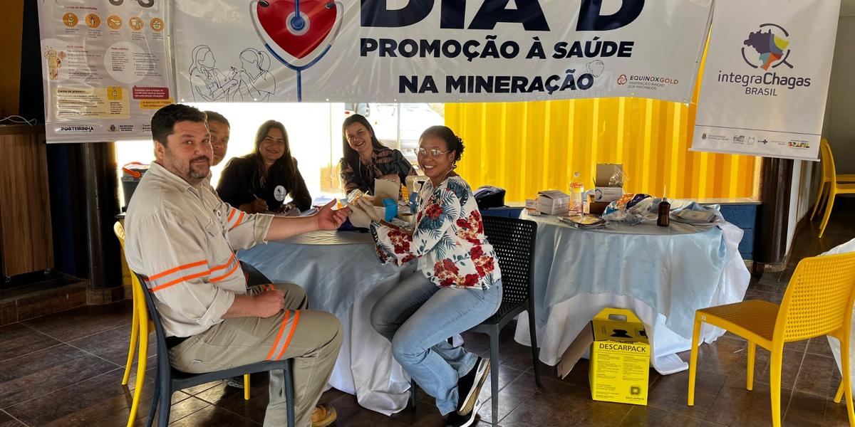 Mineradora local testa 100 funcionários em apoio ao projeto de Porteirinha (acervo/IntegraChagas Brasil)