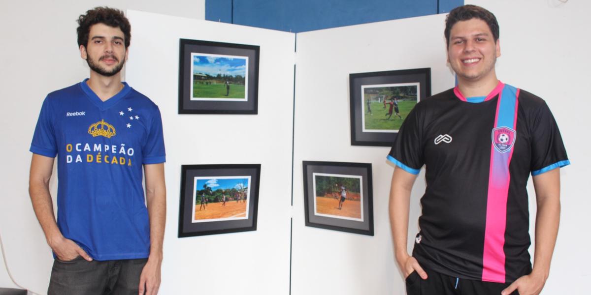 Tiago Caldeira e Lucas Teixeira, curadores da exposição (Leonardo Queiroz)