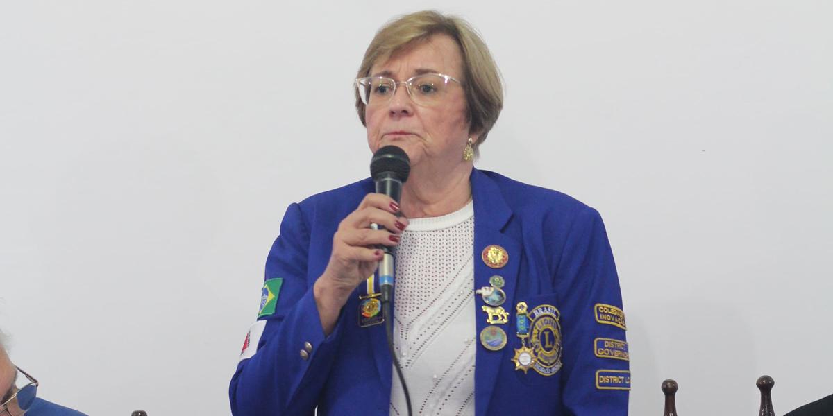 Governadora do Distrito LCD4 da Associação Internacional de Lions Clubes Mariádna Abreu Badaró Esteves (Leonardo Queiroz)
