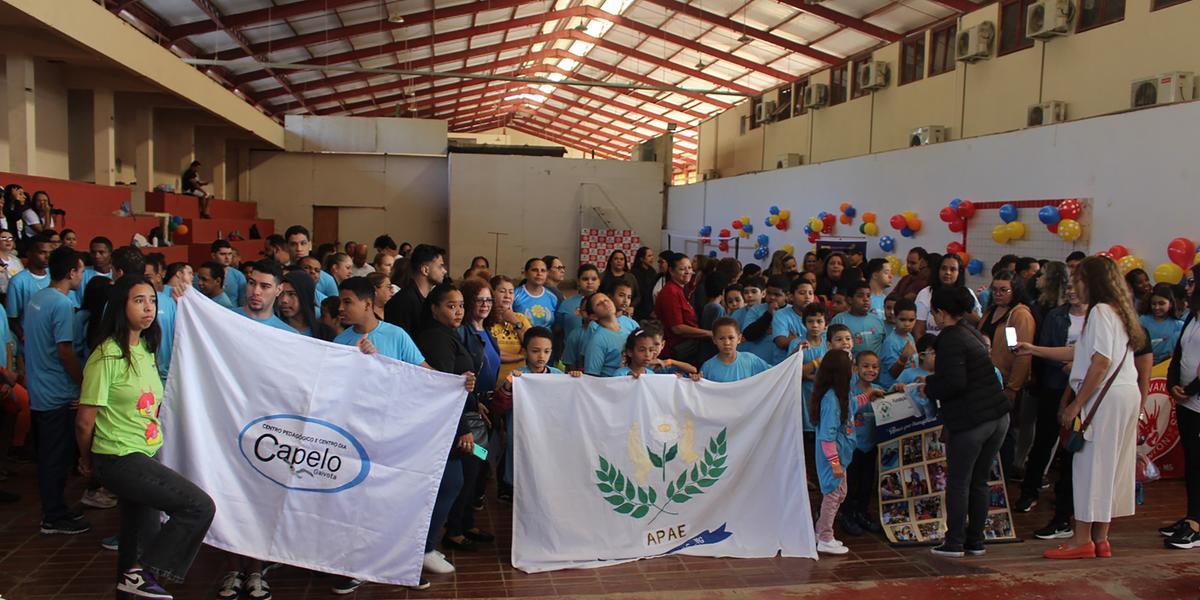 O Festival proporciona a crianças com e sem deficiência a vivência em modalidades paralímpicas, de maneira recreativa e lúdica. (Leonardo Queiroz)