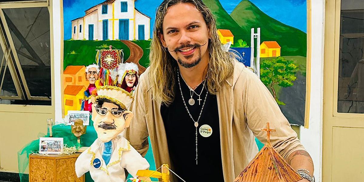 Bonecos são resultado de projeto com alunos do3 º ano do ensino fundamental e visa estimular a criatividade, a valorização da cultura local e ainda, o senso de pertencimento (divulgação)