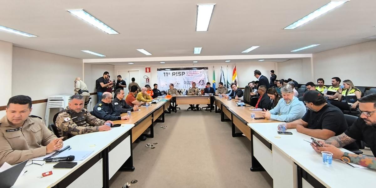 Comitê Integrado de Segurança Pública faz reunião final de planejamento das ações de segurança para a Expomontes 2025, (Larissa Durães)