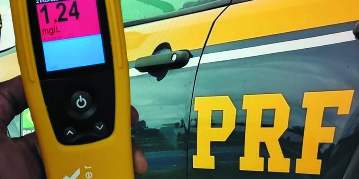 No decorrer do feriado a Polícia Rodoviária Federal realizou 5.829 testes de alcoolemia. (PRF/ divulgação)