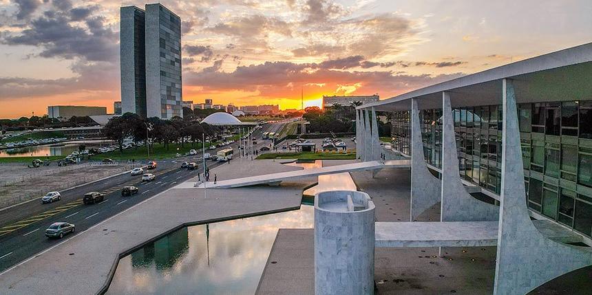 Vista do Planalto com Congresso ao fundo: proposta aprovada pelos parlamentares criava 18 cadeiras na Câmara (Ricardo Stuckert/PR)