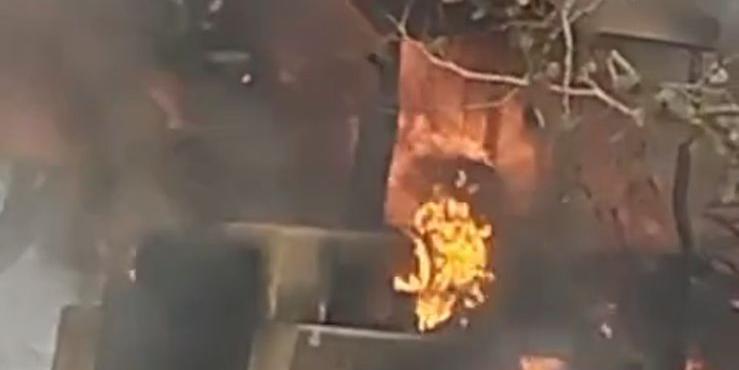 Morador do Planalto teve máquina incendiada (Arquivo Pessoal)