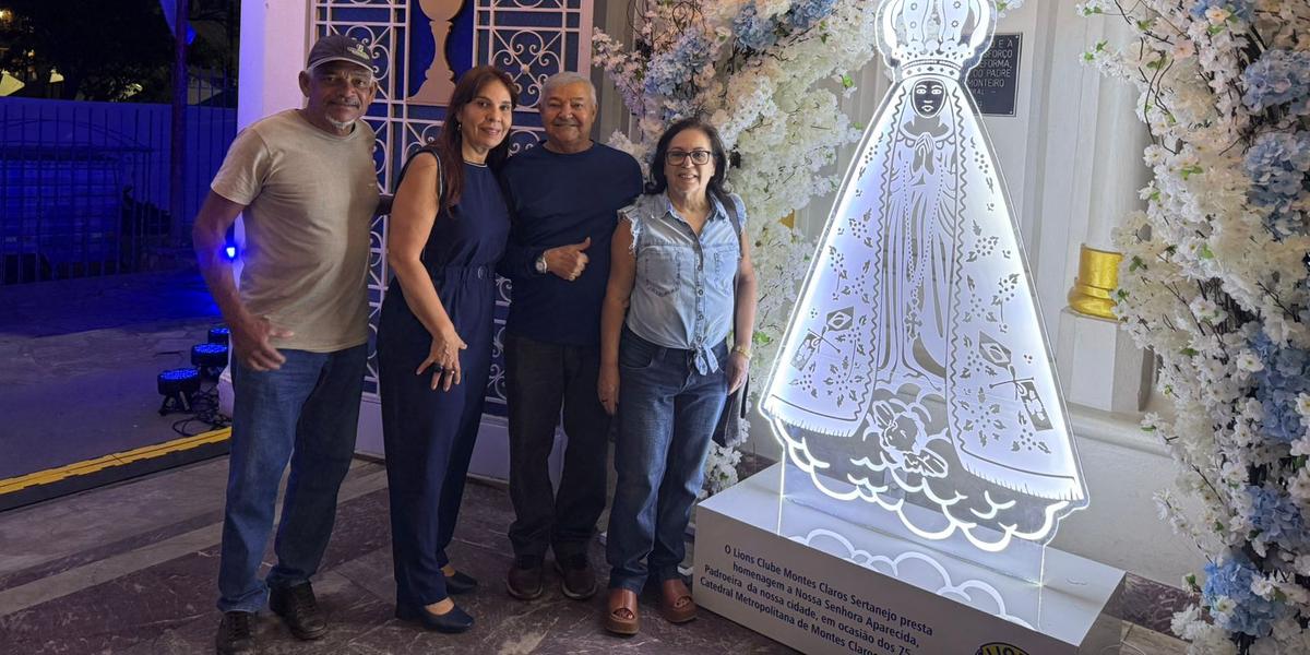 Imagem de dois metros de altura ficará exposta no átrio da Catedral até o dia da Padroeira, em 12 de outubro (Divulgação)