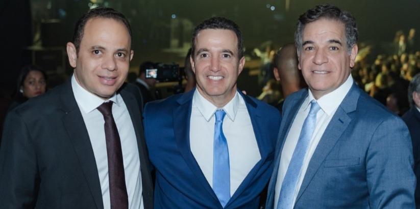 Presidente do Sistema Fecomércio MG, Nadim Donato, empresário Lyntton Jose Paixão Guedes e presidente do Sindcomércio, Glenn Andrade (Fecomércio)