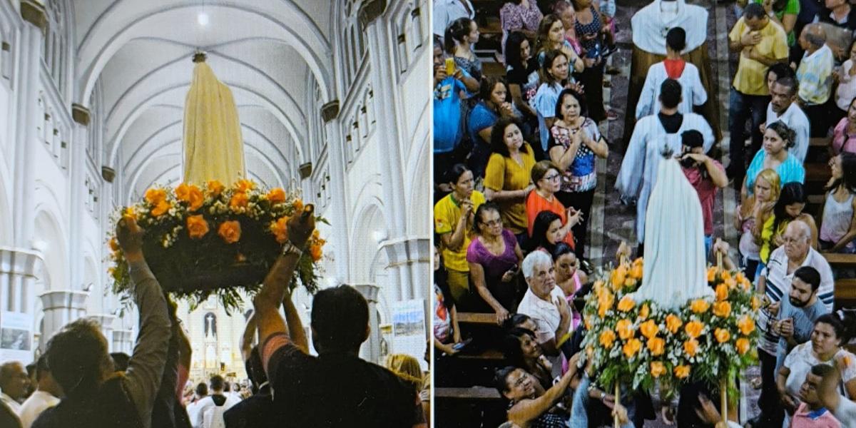 Para o operador de som e locutor Vanderlei Caldeira Munes, a fé católica é uma convicção que o acompanha desde a infância. “Acredito em Deus e em Maria” (Larissa Durães)