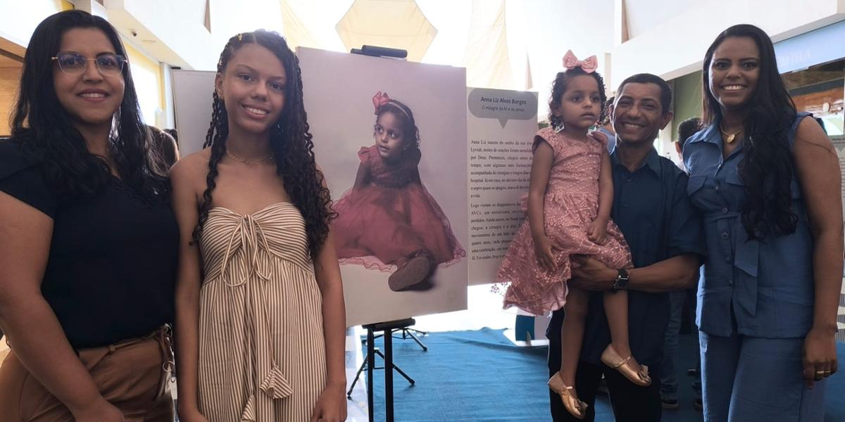 Entre as histórias apresentadas durante o evento, uma das mais emocionantes foi a da pequena Ana Liz, de quatro anos, moradora de Capitão Enéas, que superou dois AVCs ainda bebê (Larissa Durães)