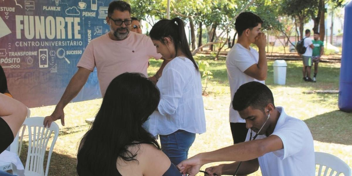 Durante a ação quem passar pelo parque vai poder conferir como anda a saúde, alem de se exercitar (ascom funorte)