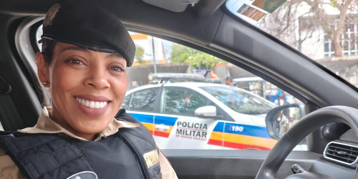 Cabo Fernanda destaca avanços no combate à violência doméstica em Montes Claros, afirmando que a situação está controlada devido às ações sociais e preventivas da PM. (LARISSA DURÃES)