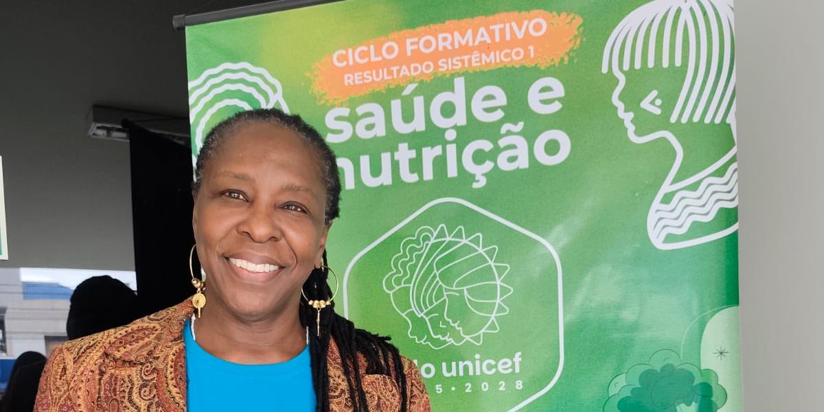 A coordenadora-chefe do Unicef para Minas Gerais, Bahia e Sergipe, Helena Oliveira, explicou que os encontros ajudam os municípios a identificar demandas específicas, inclusive de populações quilombolas e indígenas (Larissa Durães)