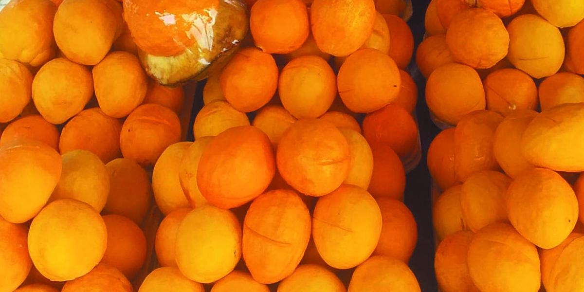 DOCE SÓ NO SABOR – Fruto deste ano está de excelente qualidade, doce e consistente; preço, porém, é amargo: até R$ 20 a dúzia (Leo Queiroz)
