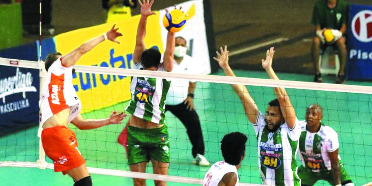 DESEMPENHO – Atualmente, o América Vôlei é o 9° colocado, com um ponto a menos que o São José Vôlei-SP (Alex Sekzo/ divulgação - Moc América)
