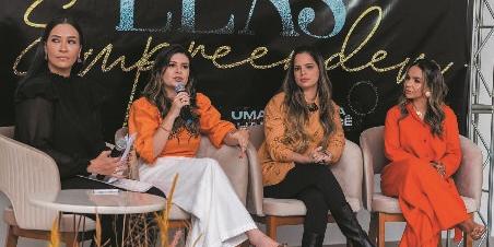 Mesa-redonda com empresárias da região: momento de muito aprendizado