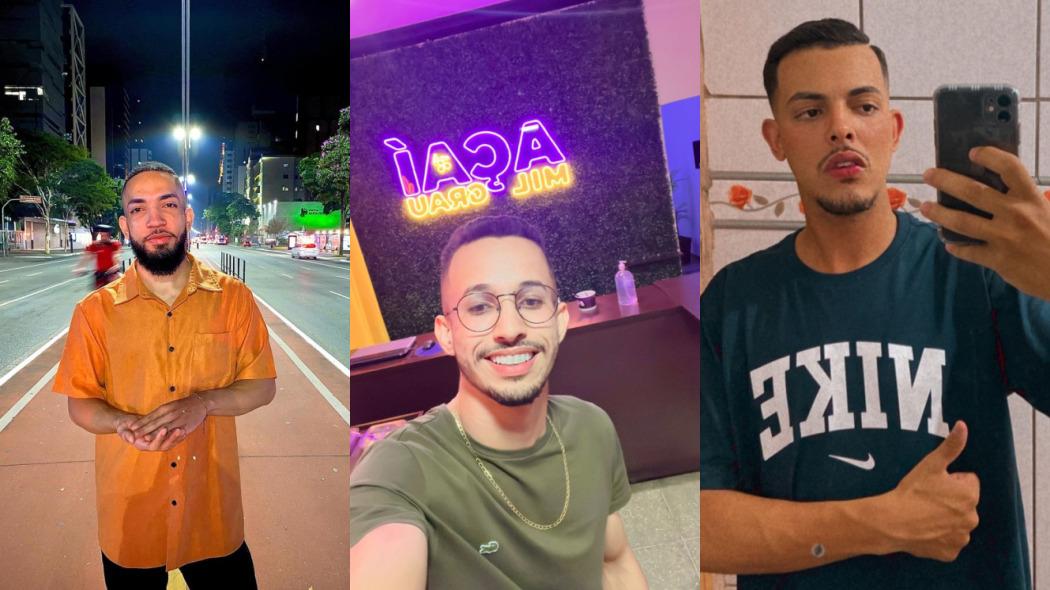 Juan Christian, Pablo Daniel e Renan Mattias, os responsáveis pela página Moc Mil Grau nas redes sociais (FOTOS: ARQUIVO PESSOAL)