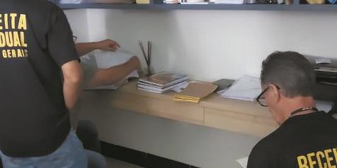 Força-tarefa recolheu documentos nos escritórios das empresas investigadas (RECEITA ESTADUAL)