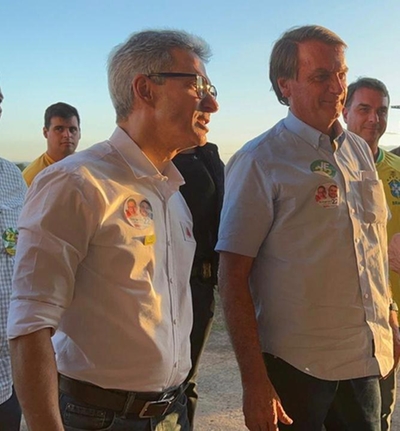 Zema acompanhou Bolsonaro nas duas cidades que visitou em Minas: Juiz de Fora e Montes Claros (DIVULGAÇÃO / CAMPANHA PL)