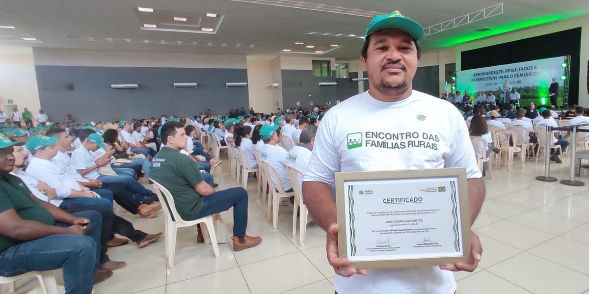 João Vieira dos Santos, destaque na cafeicultura (LARISSA DURÃES)