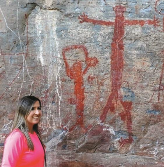 Pinturas rupestres em tamanho natural são conhecidas 23 anos após a criação do Parque (Manoel Freitas)