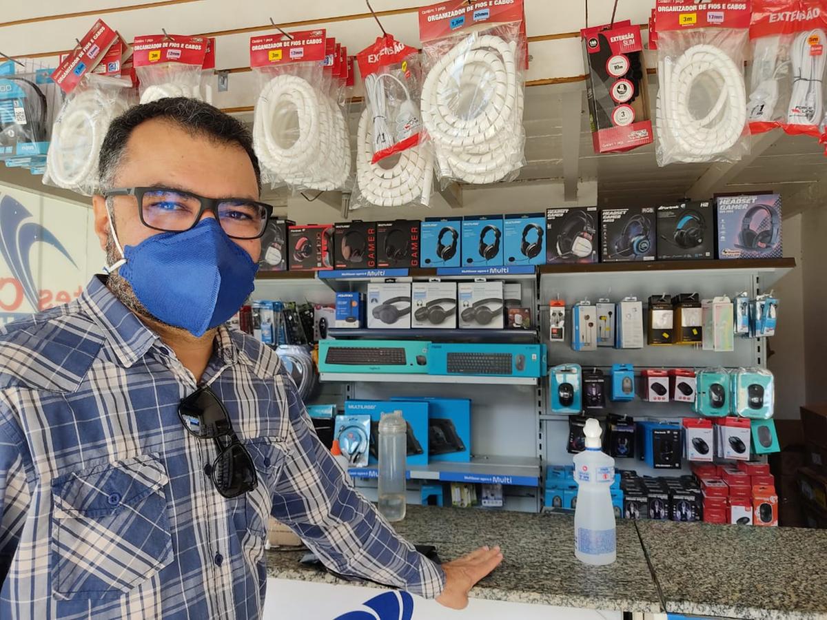 Cliente Frederico Maciel Borges. (Larissa Durães)