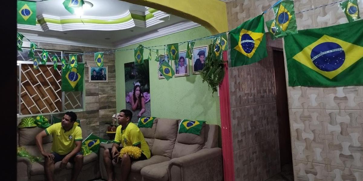 A casa da família Gonçalves: nas cores da seleção (JANETE SILVA)