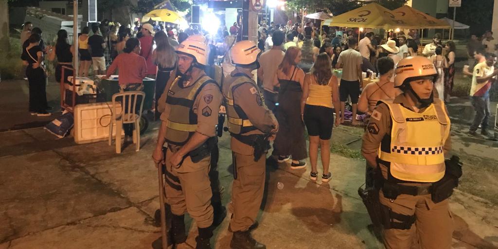 Policiamento durante o carnaval em Montes Claros/2023 (Ascom/ 11°RPM)