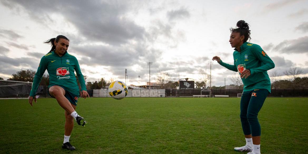 Brasil busca título inédito, assim como a própria técnica Pia Sundhage (Thais Magalhães/CBF)