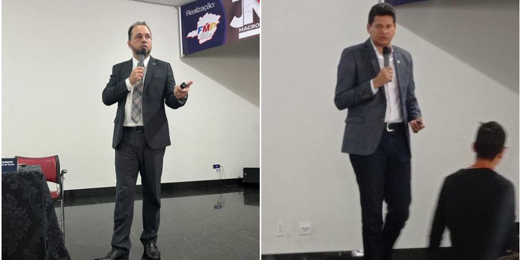 Dárcio Gontijo (FNS) e Daniel Sucupira (FMP): debater o SUS para fortalecer gestão nos municípios (Márcia Vieira)