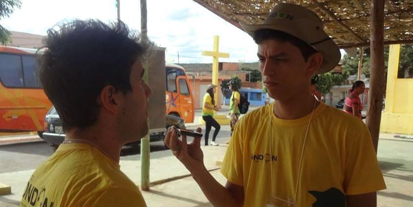 Victor Michel durante sua participação no Projeto Rondon ‘Operação Catopê” em 2014 (Arquivo Pessoal)