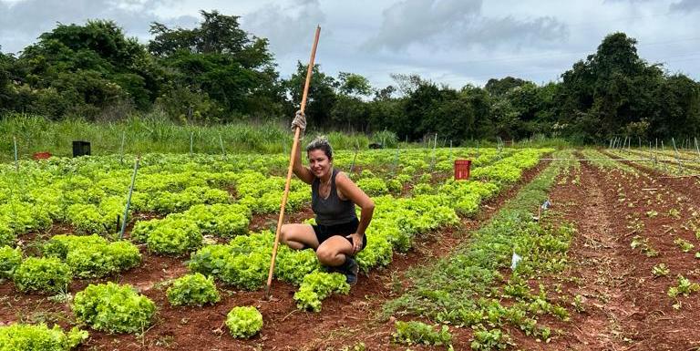 Suely Santos, agricultora familiar da região do Pentáurea, expressa sua gratidão pelas chuvas (Arquivo pessoal)